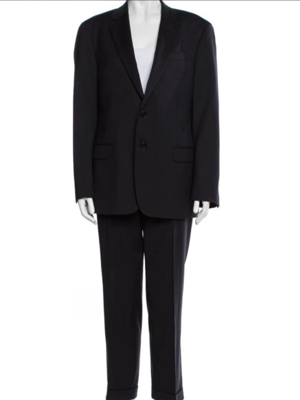 Giorgio Armani Black Single-Button Blazer